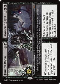 Funeral Room // Awakening Hall, Prerelease Cards