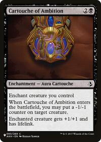 Cartouche of Ambition, The List Reprints