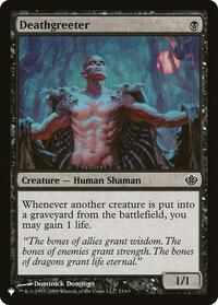 Deathgreeter, The List Reprints