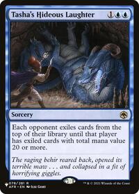 Tasha's Hideous Laughter, The List Reprints