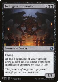 Indulgent Tormentor, The List Reprints