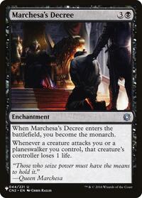 Marchesa's Decree, The List Reprints