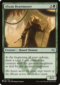 Abzan Beastmaster, The List Reprints