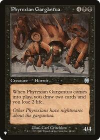 Phyrexian Gargantua, The List Reprints
