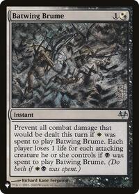 Batwing Brume, The List Reprints