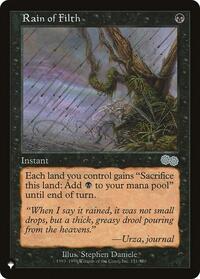 Rain of Filth, The List Reprints