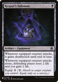 Reaper's Talisman, The List Reprints
