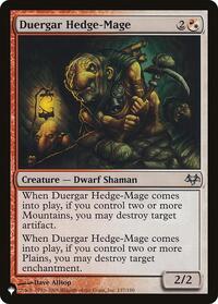 Duergar Hedge-Mage, The List Reprints