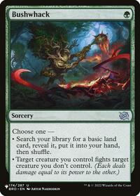 Bushwhack, The List Reprints