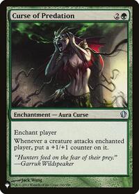 Curse of Predation, The List Reprints