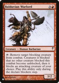 Balduvian Warlord, The List Reprints