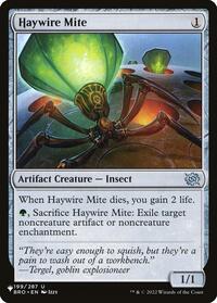 Haywire Mite, The List Reprints