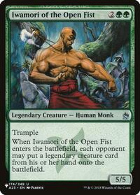 Iwamori of the Open Fist, The List Reprints