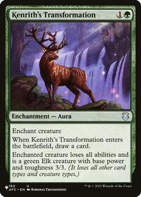 Kenrith's Transformation, The List Reprints