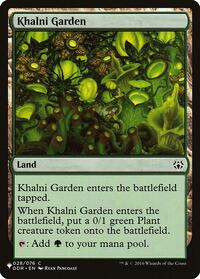 Khalni Garden, The List Reprints