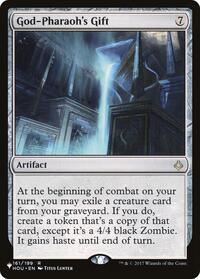 God-Pharaoh's Gift, The List Reprints