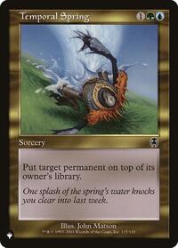 Temporal Spring, The List Reprints