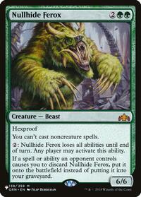 Nullhide Ferox, The List Reprints