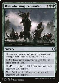 Overwhelming Encounter, The List Reprints