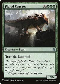 Plated Crusher, The List Reprints