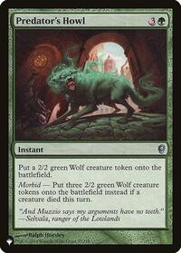 Predator's Howl, The List Reprints