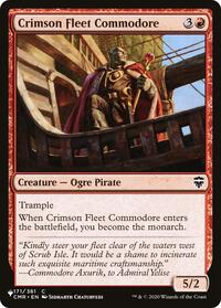 Crimson Fleet Commodore, The List Reprints