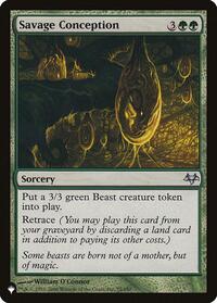 Savage Conception, The List Reprints
