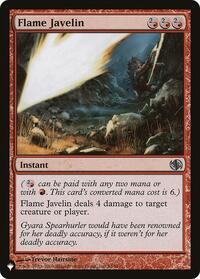 Flame Javelin, The List Reprints