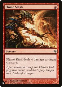 Flame Slash, The List Reprints