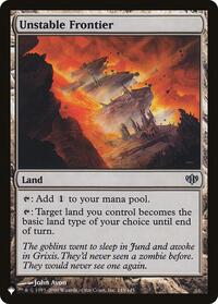Unstable Frontier, The List Reprints
