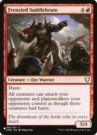 Frenzied Saddlebrute, The List Reprints