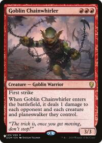 Goblin Chainwhirler, The List Reprints