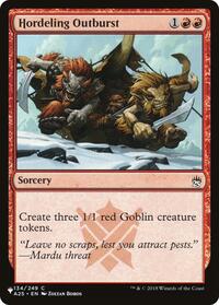 Hordeling Outburst, The List Reprints