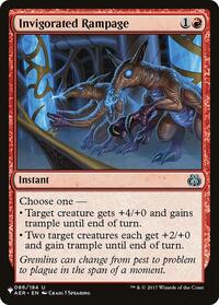 Invigorated Rampage, The List Reprints