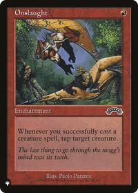 Onslaught, The List Reprints