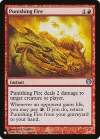 Punishing Fire, The List Reprints