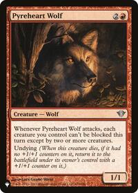 Pyreheart Wolf, The List Reprints