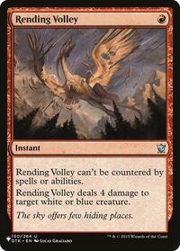 Rending Volley, The List Reprints