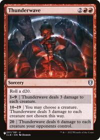 Thunderwave, The List Reprints