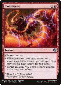 Twinferno, The List Reprints