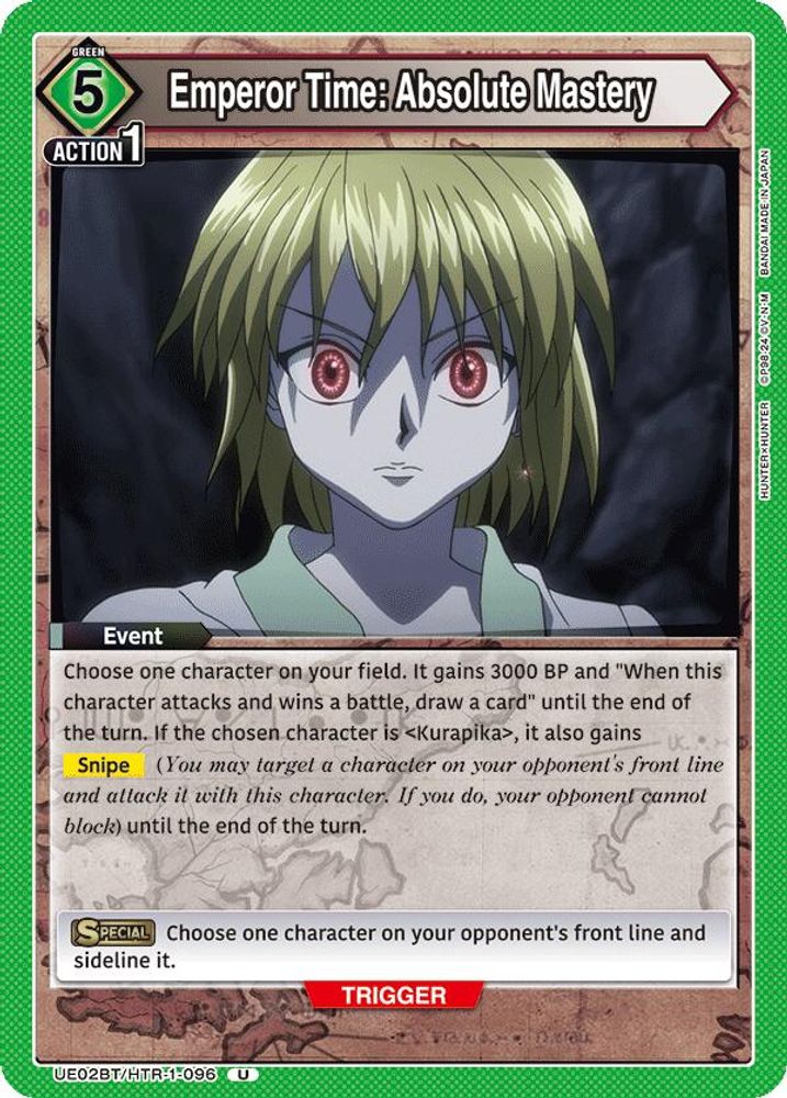 Emperor Time: Absolute Mastery, Standard, front