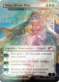 Miku, Divine Diva - Elspeth Tirel (Rainbow Foil), Secret Lair Drop Series