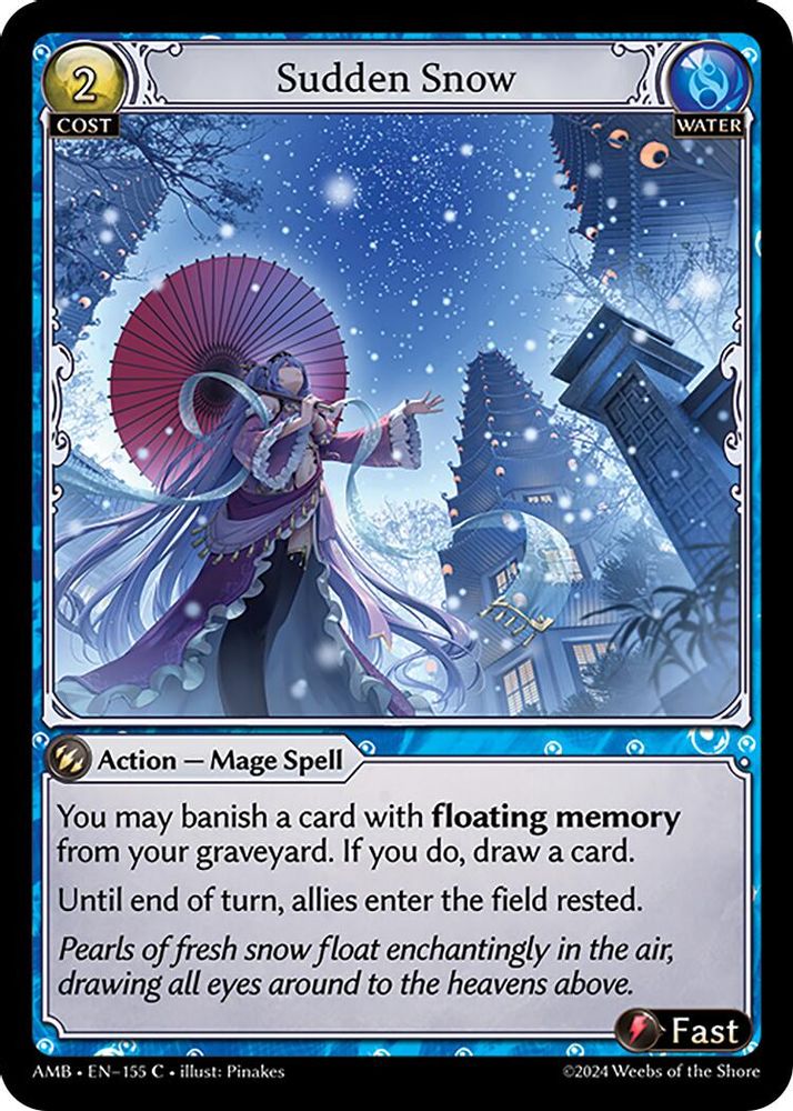 Sudden Snow, Standard, front