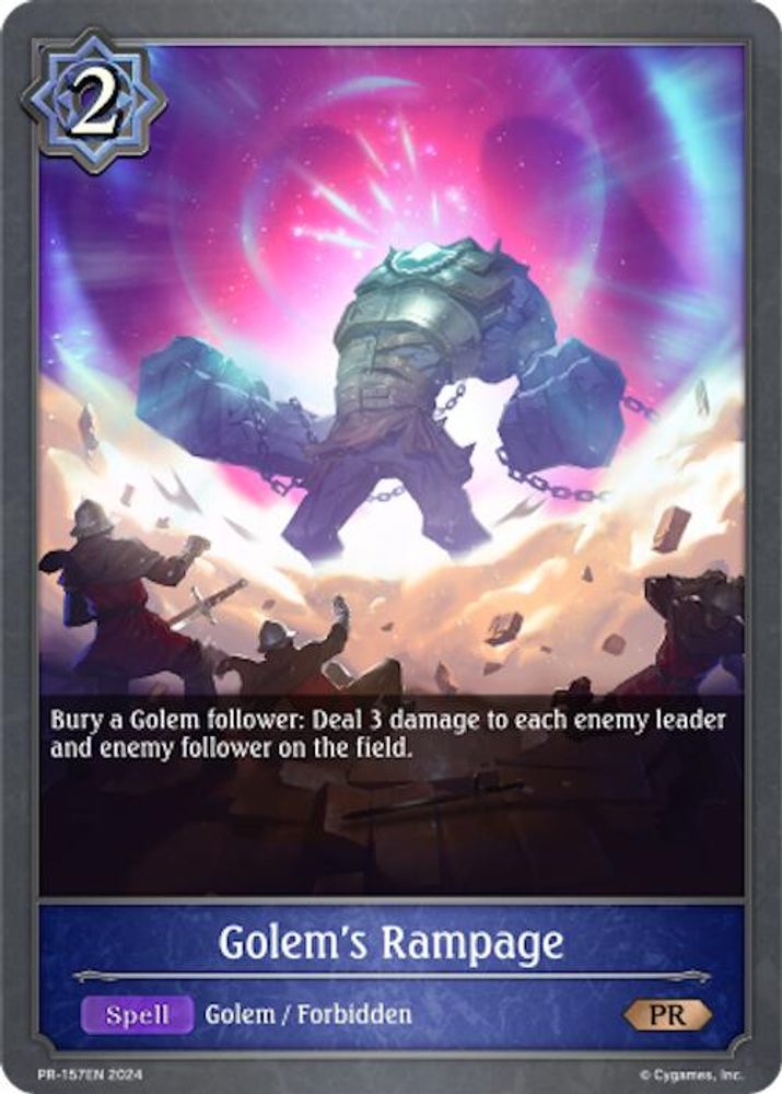 Golem's Rampage, Standard, front