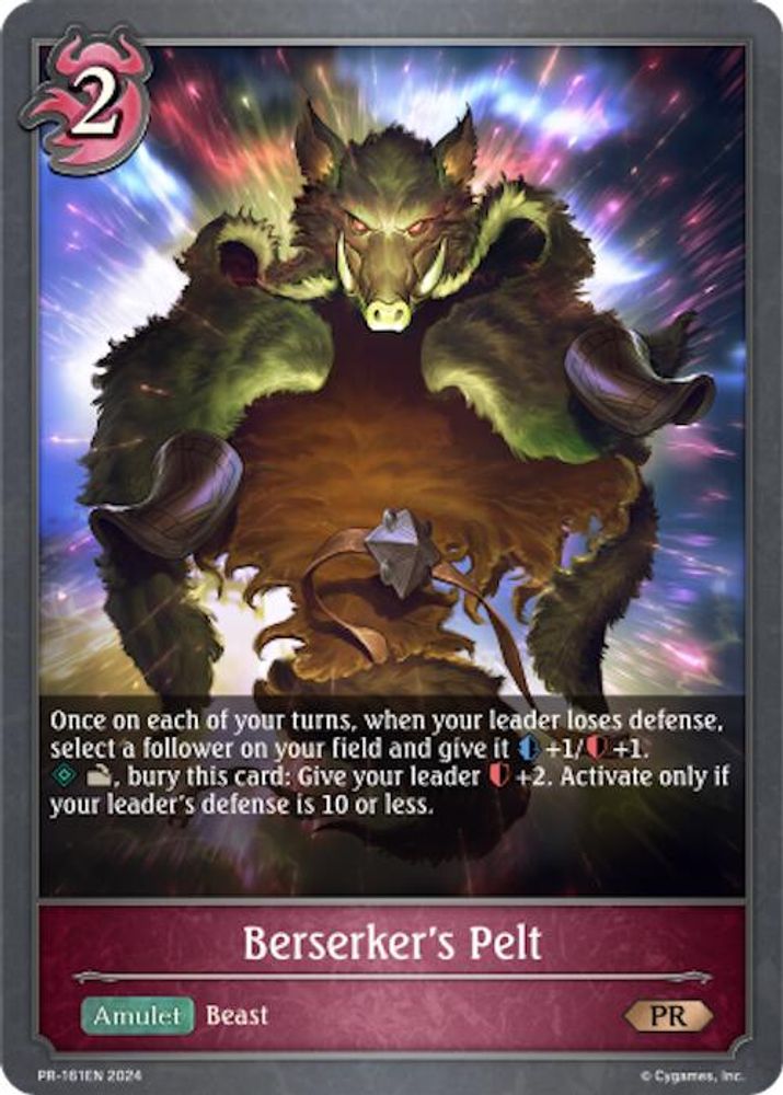 Berserker's Pelt, Standard, front