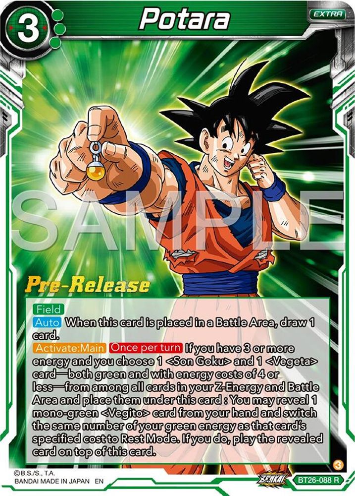 Potara, Standard, front