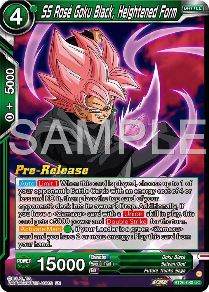 SS Rose Goku Black, Heightened Form, Standard, front