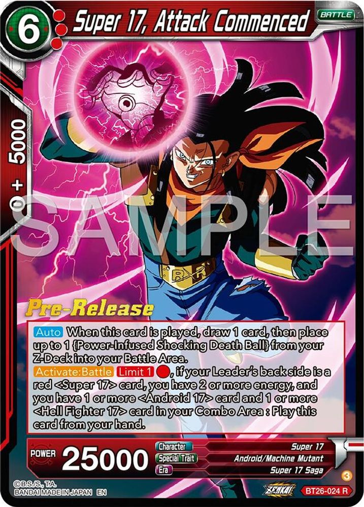 Super 17, Attack Commenced, Standard, front