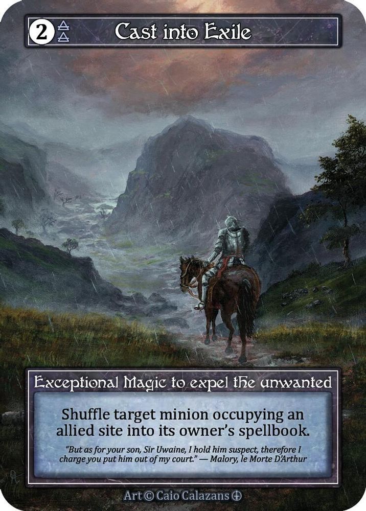Cast into Exile (Foil), Foil, front