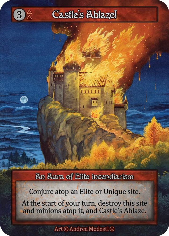 Castle's Ablaze!, Standard, front